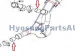 HYOSUNG EXHAUST FLANGE GASKET GT650 GT650R GT650 GT650R