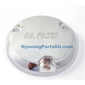 HYOSUNG OIL FILTER COVER CHROME GV250 GV250