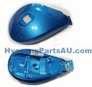 HYOSUNG GV650 AQUILA FUEL GAS TANK CARBY MODEL BLUE GV650