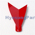 HYOSUNG UPPER FAIRING RIGHT INFILL RED GT125R GT250R GT650R GT125R GT250R GT650R