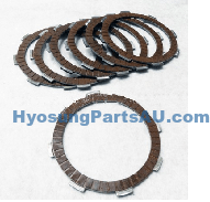 GENUINE DAELIM CLUTCH DRIVE PLATE SET (7) VJF250 VL250 DAYSTAR VJF250 VL250