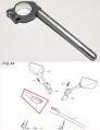 GENUINE HYOSUNG HANDLE BAR RIGHT GT125R GT250R GT650R GT125 GT125R GT250 GT250R GT650