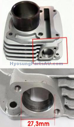 GENUINE CYLINDER FRONT HYOSUNG (NEW MODEL) GV250 GV250
