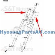 HYOSUNG CLASSIC FORK COVER UPPER GV650 ST7 GV650 ST7