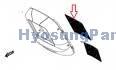 HYOSUNG AQUILA RADIATOR COVER UPPER GRILL GV650 ST7 GV650 ST7