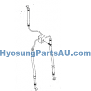HYOSUNG BRAKE LINE FRONT TWIN DISC GT250 GT250