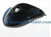 HYOSUNG AQUILA FUEL GAS TANK CARBY MODEL BLACK GV650 GV650